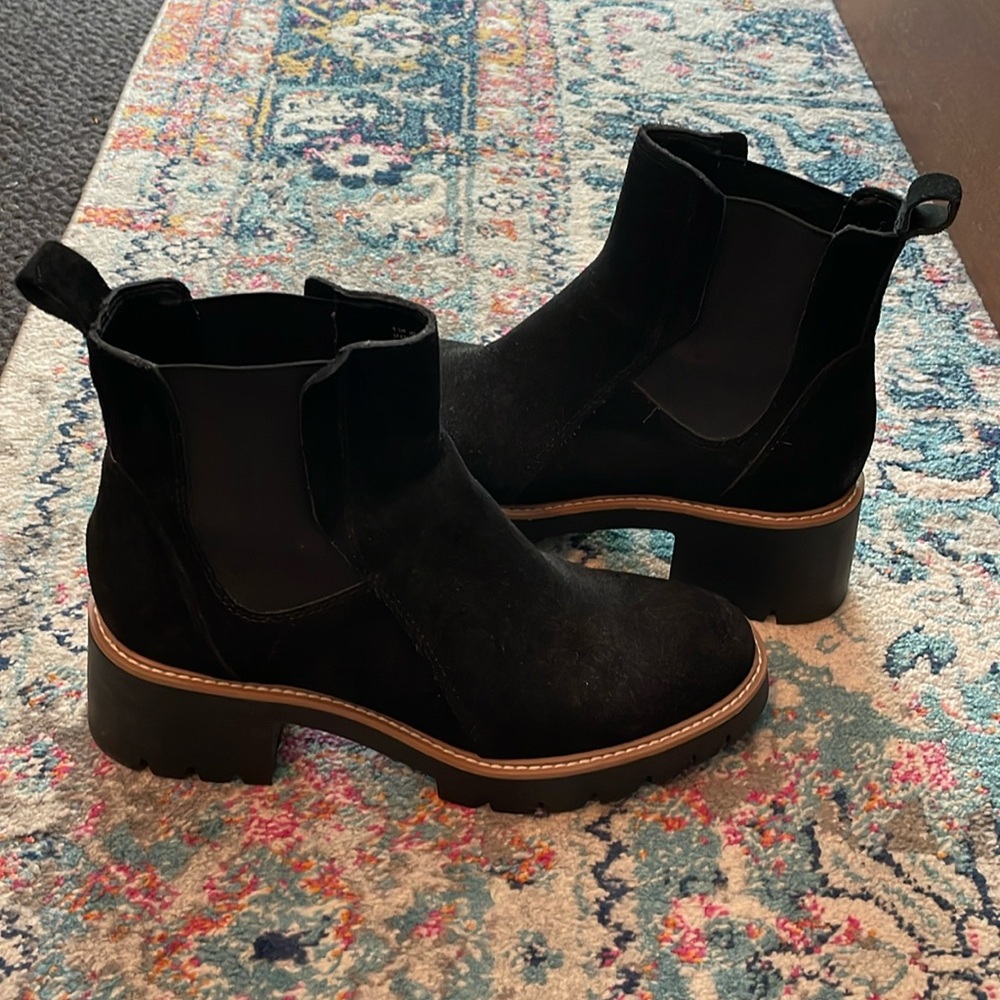 Black Velvet Dolce Vita Chelsea Boot